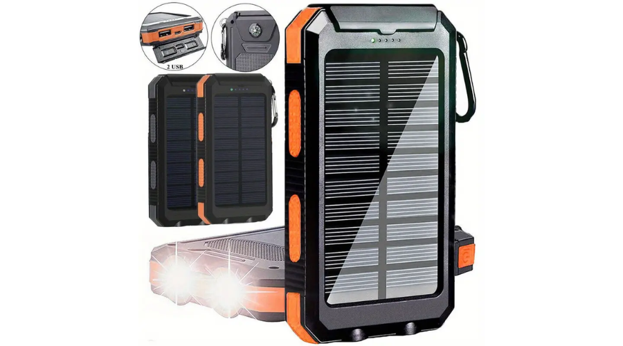 30000mAh USB Portable Charger Solar Power Bank