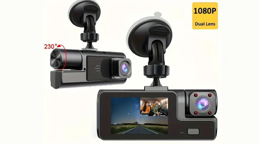 Dash Cam for Both the Front and Inside