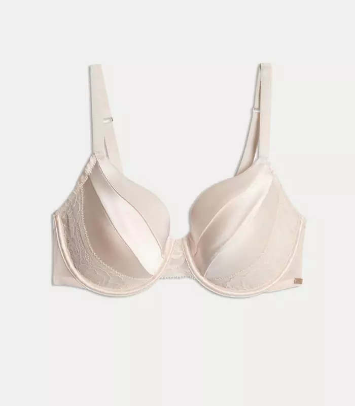 Rosie Silk & Lace Wired Full Cup Bra
