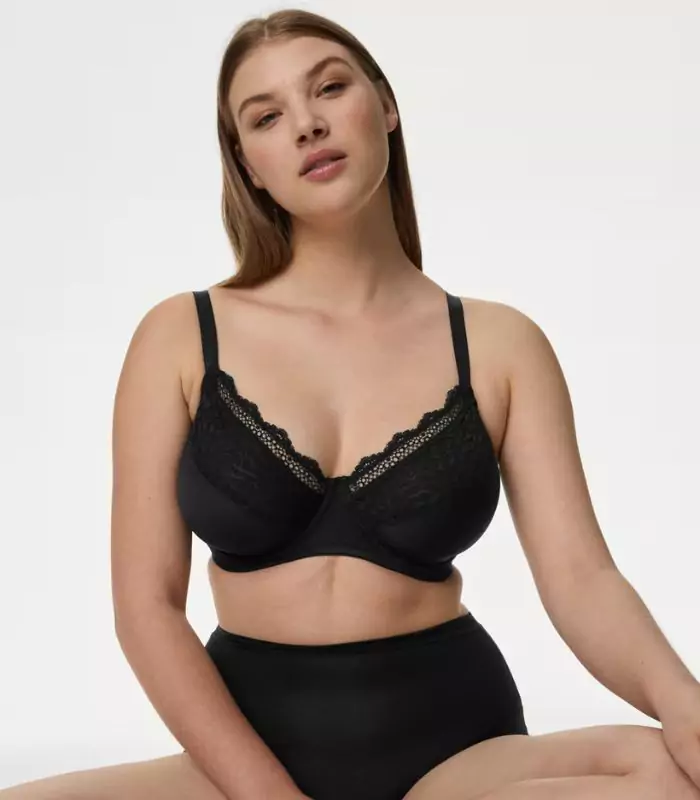 M&S Collection 3pk Wired Full Cup Minimiser Bras