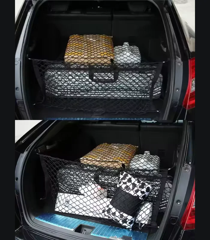 Car Trunk Net for Storing Luggage in Boot