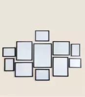 M&S Collection Set of 11 Wood Photo Frames